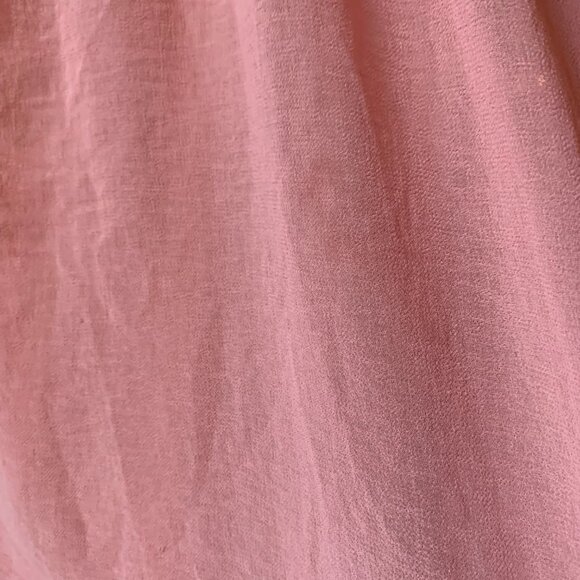 VINTAGE - Orange - silk crepe nightgown - lightweight and semi-transparent Large - Picture 7 of 7